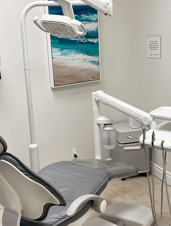A treatment room at River Family Dentistry